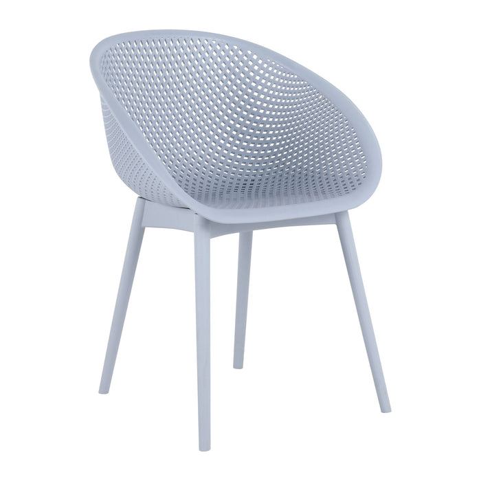Modern Lounge Chair Set With Round Table