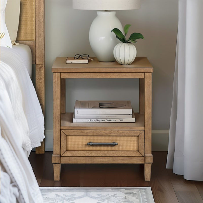Lily Pond - Nightstand With Storage - Natural