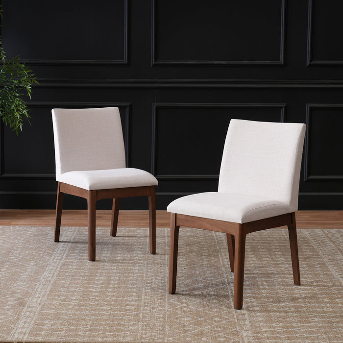 Contemporary Fabric Comfort Dining Chairs (Set of 2)