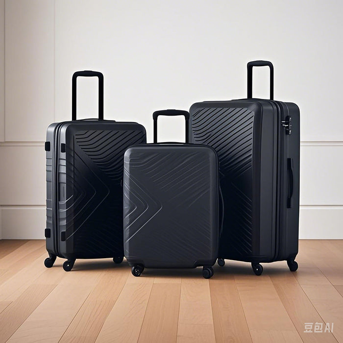 3 Piece Luggage Sets Lightweight Suitcase With Two Hooks, Spinner Wheels, Tsa Lock, Durable Hard Shell