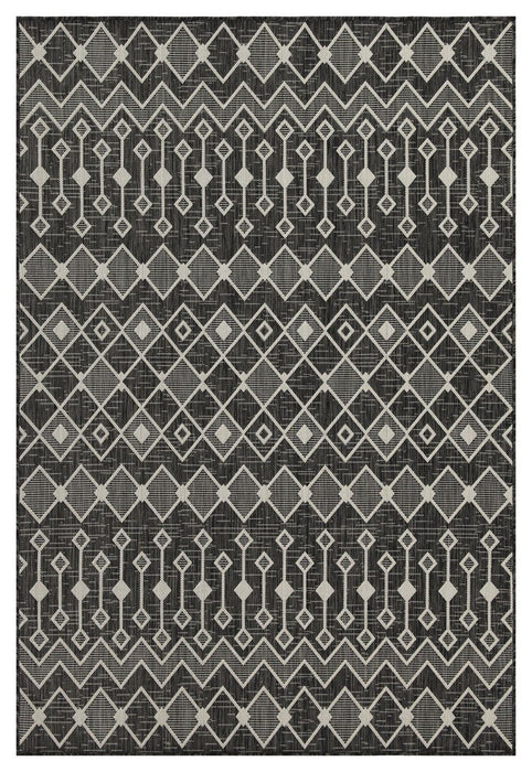 Sunshine - 5'3" X 7'3" Indoor, Outdoor Area Rug - Anthracite