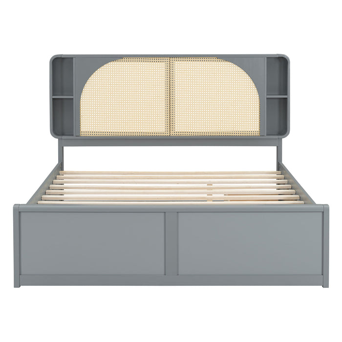 Headboard Bed With 2 Drawers And Trundle