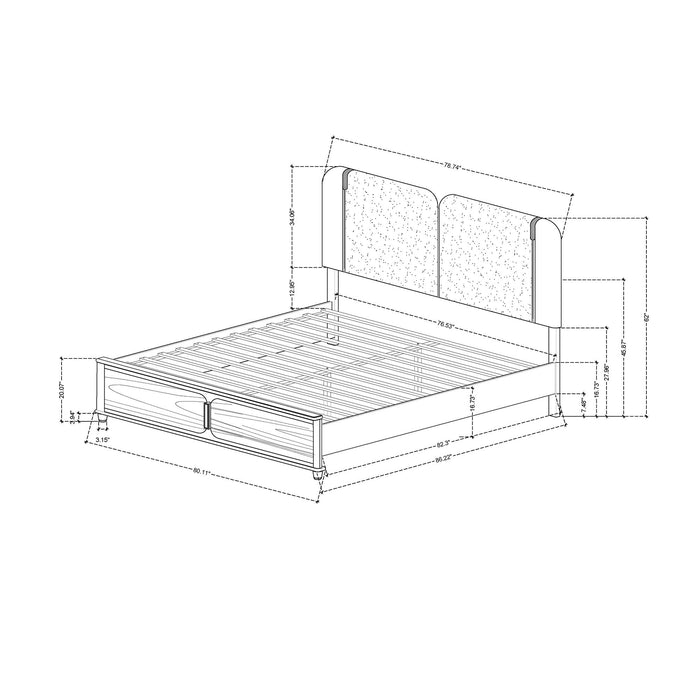 Brenda - Bed With LED Lighting