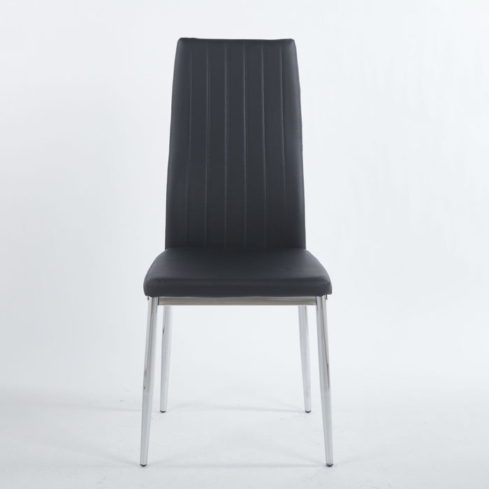 Chrome Leg Dining Chair (Set of 4)