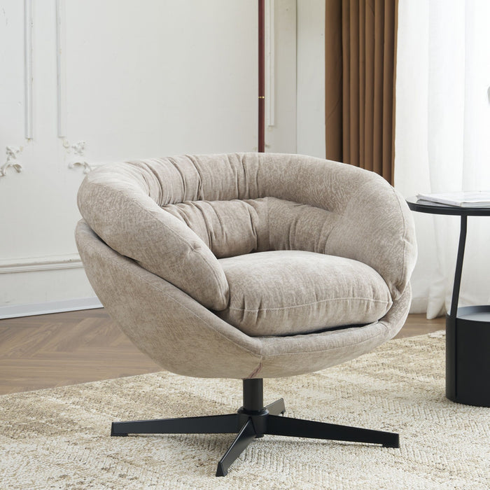 Modern Chenille Office Chair With 360 Degree Swivel