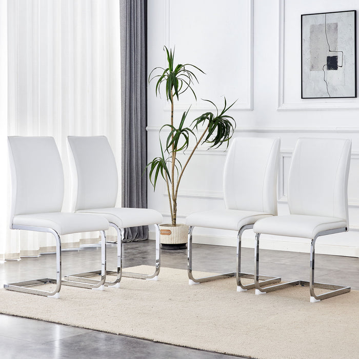 Luxury Simple Arch Chair, High Resilience With Metal Legs