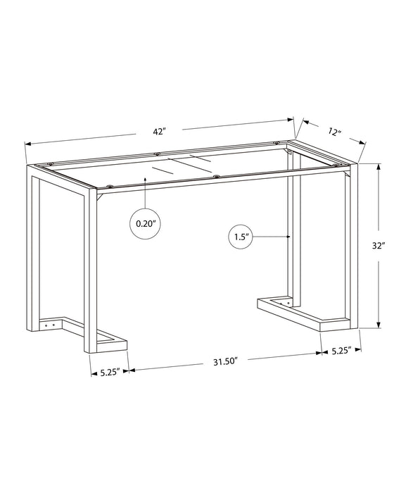 Accent Console Table For Entryway Contemporary - Black