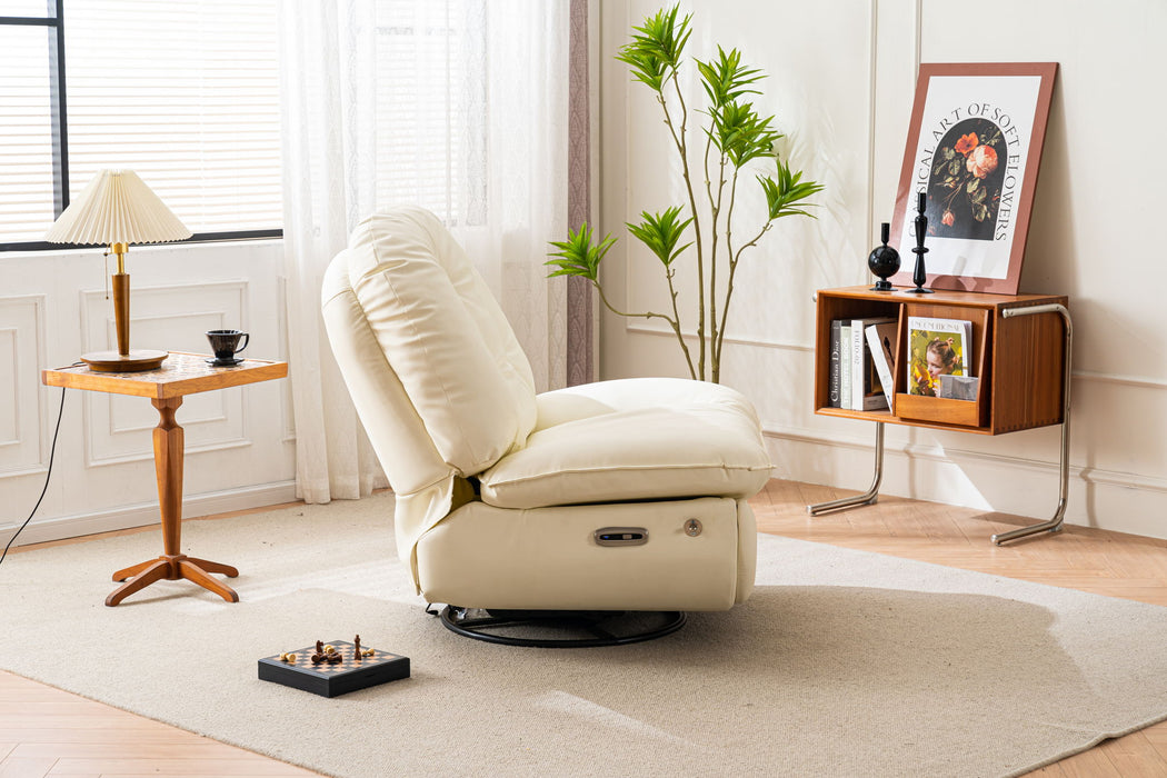 Power Recliner Swivel Glider USB Charger With Bluetooth Music Player, Sleep, Working, Game And Leisure
