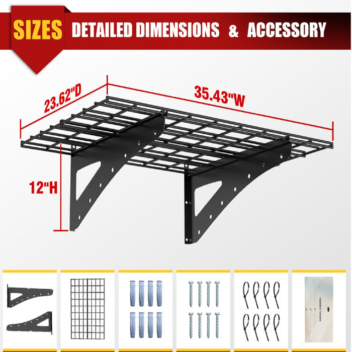 Wall Mounted Shelf For Garage