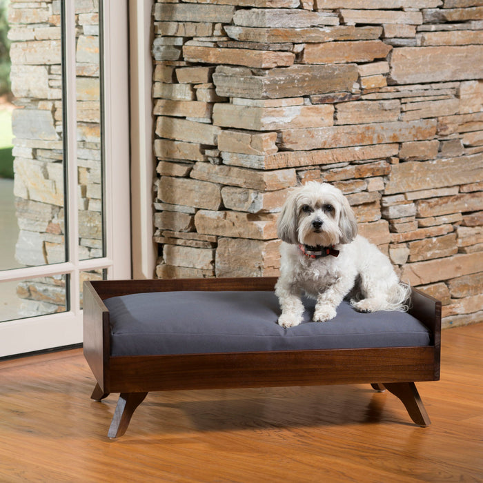Dog Bed With High Quality Mattress - Gray / Brown