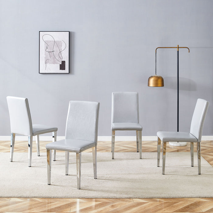 Simple And Versatile Dining Chairs With Metal Legs
