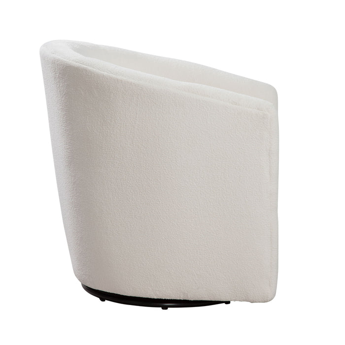 Oaklynn - Barrel Style Swivel Accent Chair