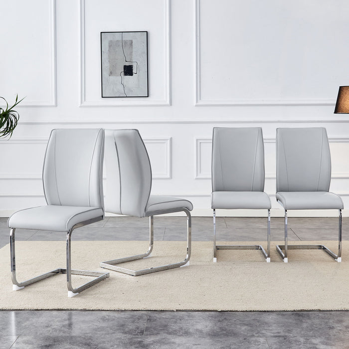 Luxury Simple Arch Chair, High Resilience With Metal Legs