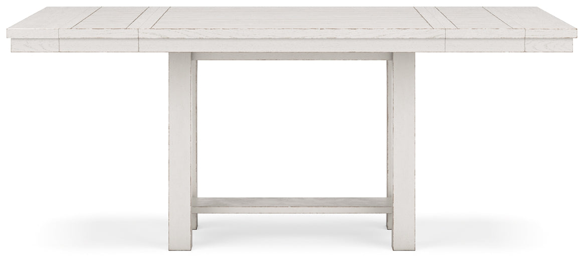 Robbinsdale Counter Height Dining Table and 4 Barstools and Bench