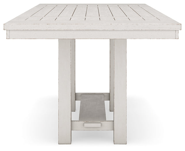 Robbinsdale Counter Height Dining Table and 4 Barstools and Bench