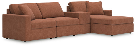 Modmax 4-Piece Sectional with Chaise and Storage Console