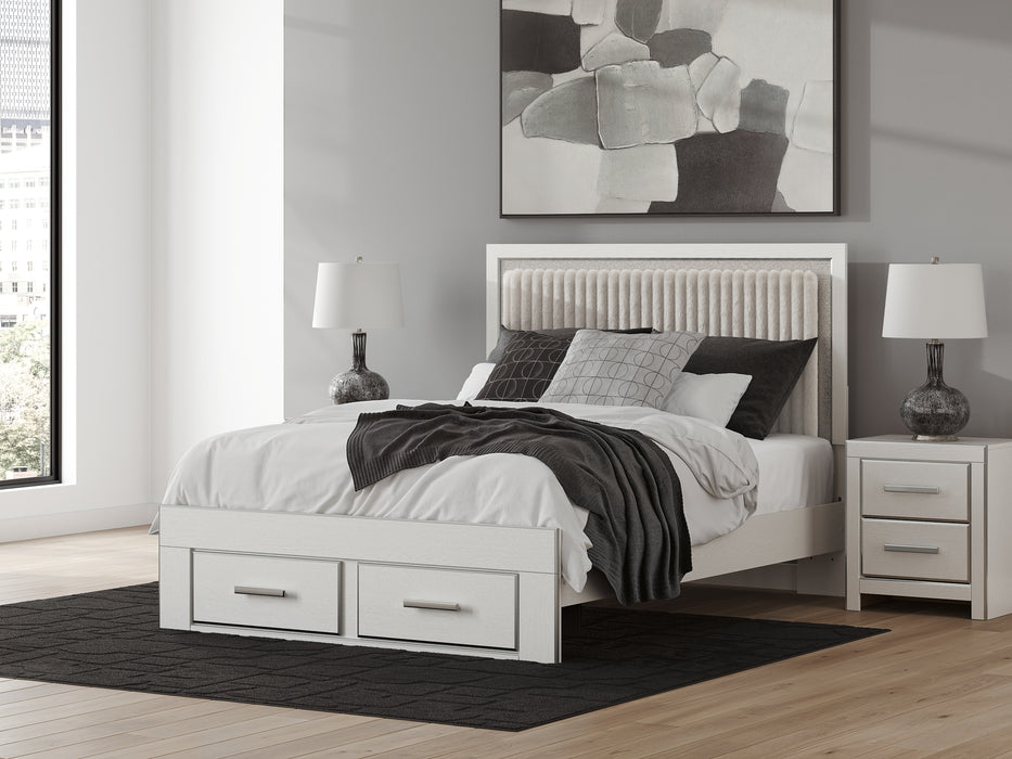 Zuraleus Queen Upholstered Panel Storage Bed