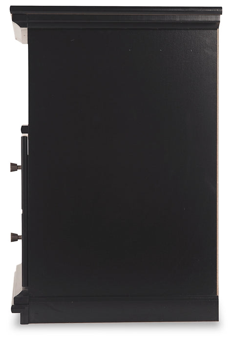 Twin Panel Bed with Mirrored Dresser, Chest and Nightstand