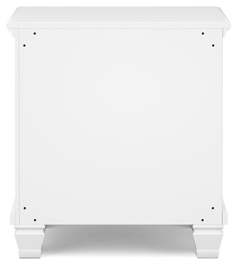 Fortman King Panel Storage Bed with Mirrored Dresser and Nightstand