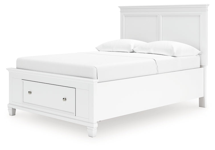 Fortman Full Panel Storage Bed, Dresser, Mirror and Nightstand