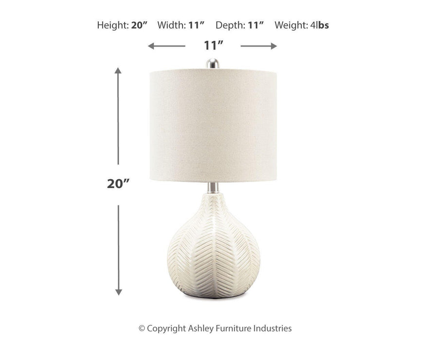 Rainermen Ceramic Table Lamp (1/CN)