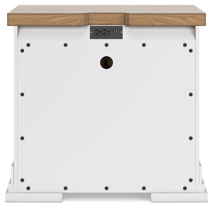Ashbryn Three Drawer Night Stand