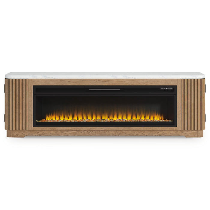 Camdill 80" TV Stand with Electric Fireplace