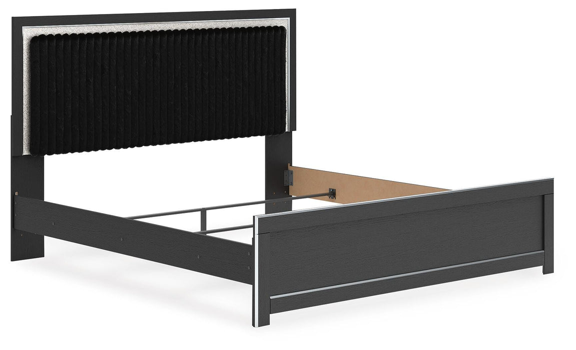 Zuraleus King Upholstered Panel Bed