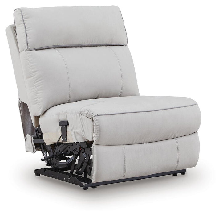 Social Pointe 7-Piece Reclining Sectional with Storage Consoles