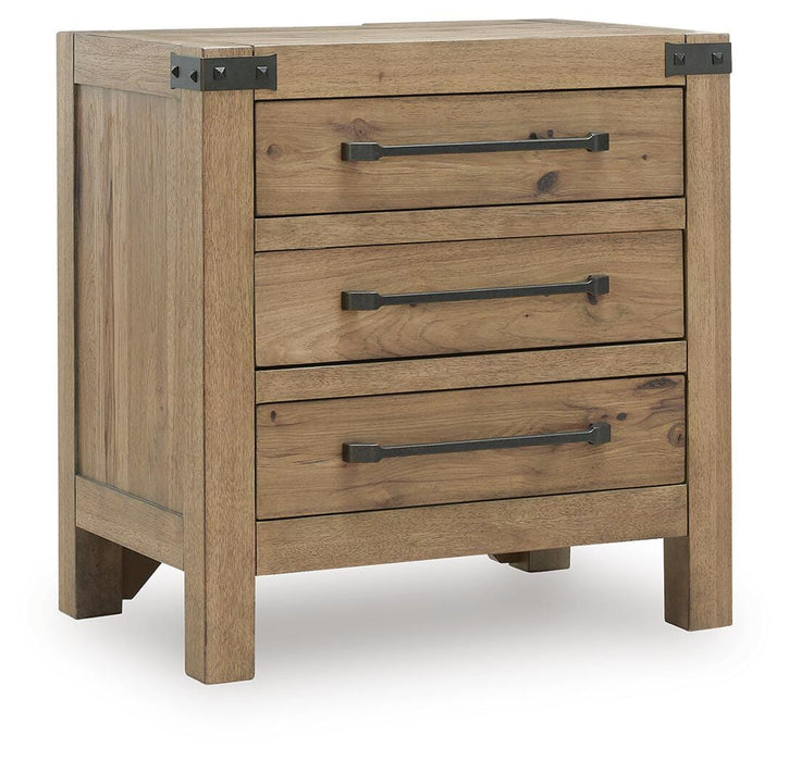 Ridgester Three Drawer Night Stand