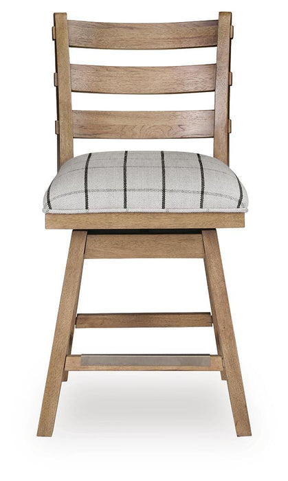 Ridgester UPH Swivel Barstool (2/CN)