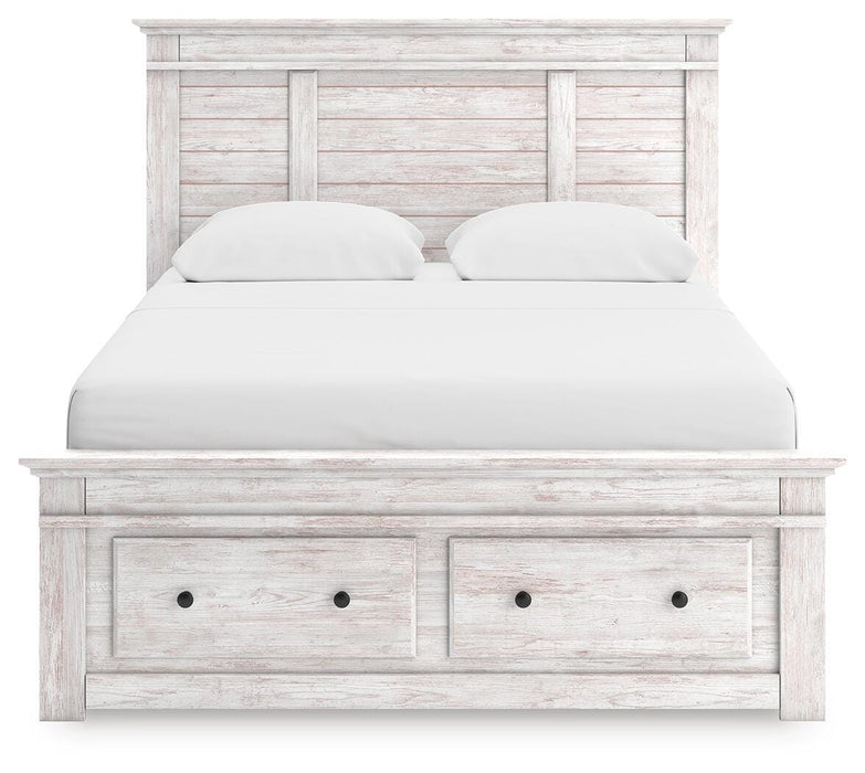 Makidern Queen Panel Storage Bed
