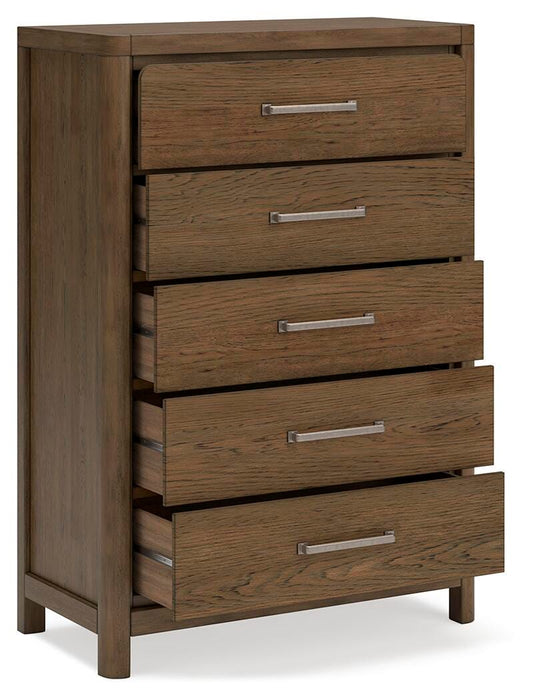 Cabalynn Queen Panel Bed with Storage with Mirrored Dresser, Chest and Nightstand