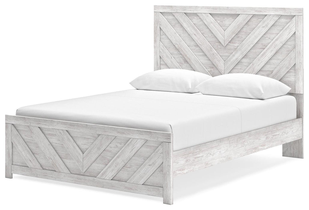 Cayboni Queen Panel Bed, Dresser, Mirror, Chest and Nightstand