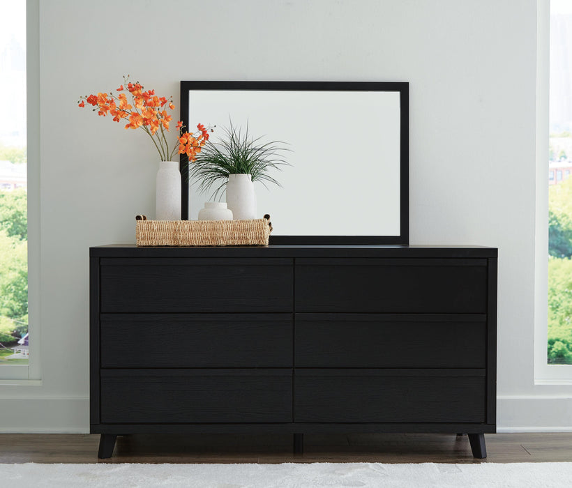 Danziar Queen Panel Bed, Dresser, Mirror and Nightstand