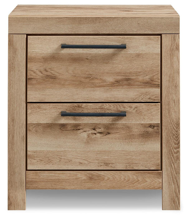 Hyanna King Panel Storage Bed with 2 Under Bed Storage Drawers, Dresser, Mirror, Chest and Nightstand