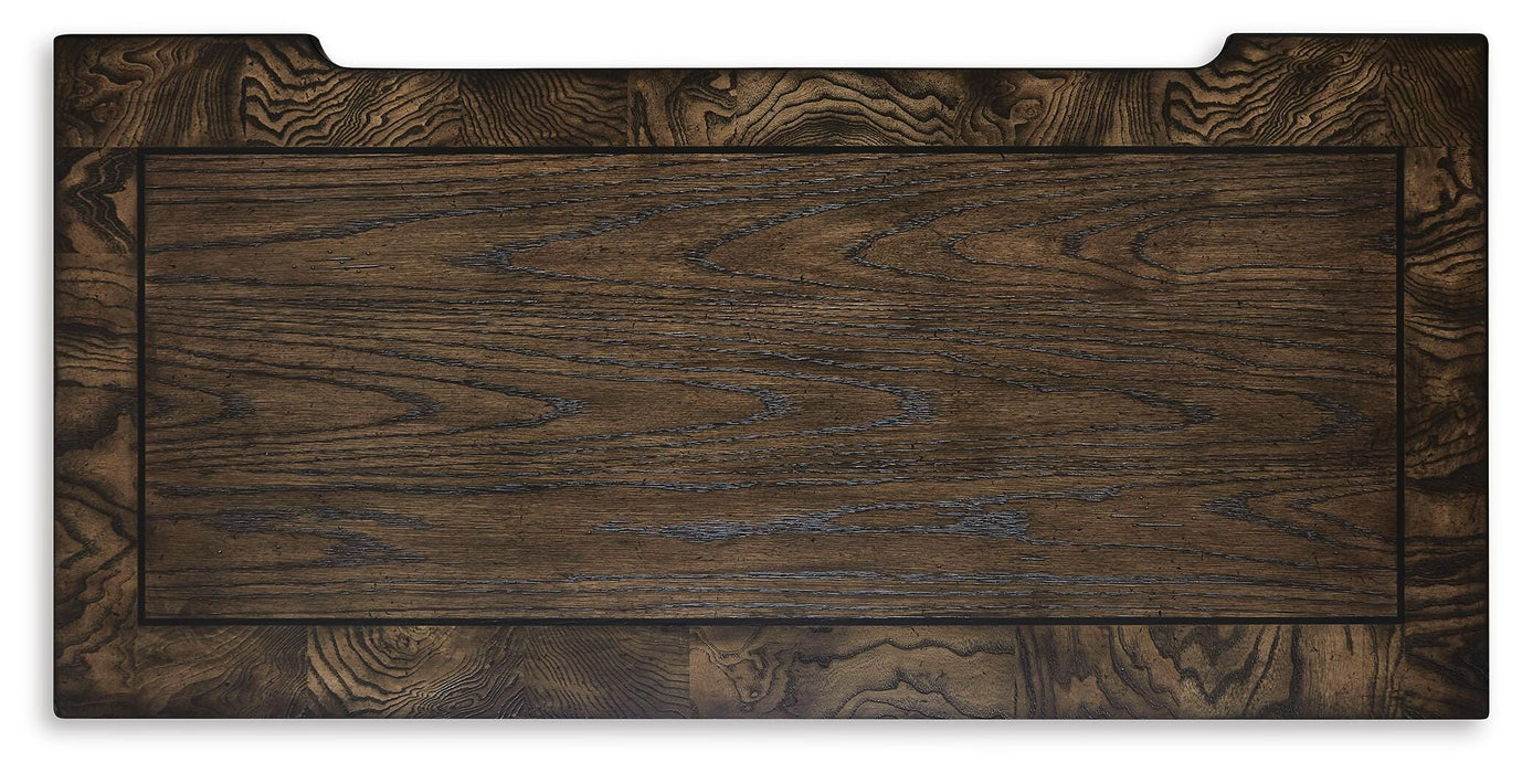 Maylee Queen Upholstered Bed, Dresser, Mirror, Chest and Nightstand