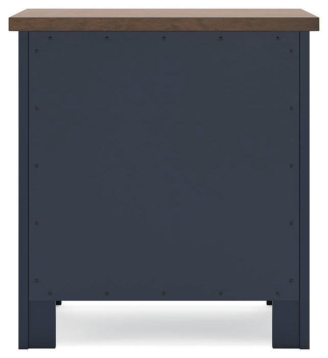 Landocken Queen Panel Headboard, Dresser, Mirror, Chest and Nightstand