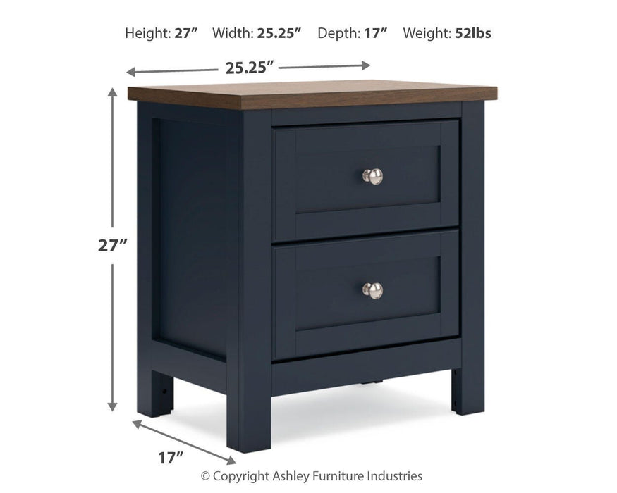 Landocken Full Panel Headboard, Dresser, Mirror, Chest and Nightstand