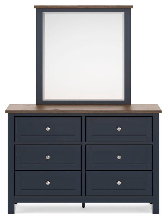 Landocken Twin Panel Headboard, Dresser, Mirror, Chest and Nightstand