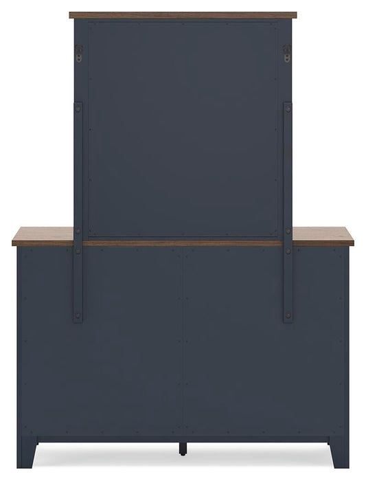 Landocken Twin Panel Headboard, Dresser, Mirror, Chest and Nightstand
