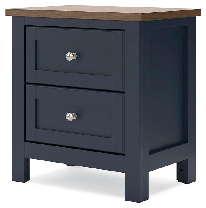 Landocken Twin Panel Headboard, Dresser, Mirror, Chest and Nightstand