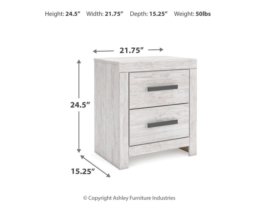 Cayboni King Panel Bed, Dresser, Mirror, Chest and Nightstand