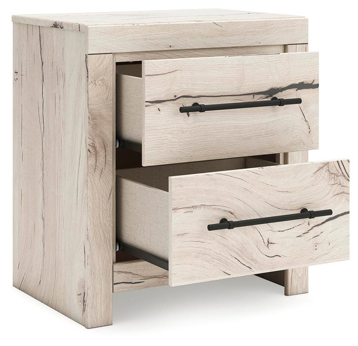 Lawroy King Panel Bed with Storage, Dresser, Mirror, Chest and Nightstand
