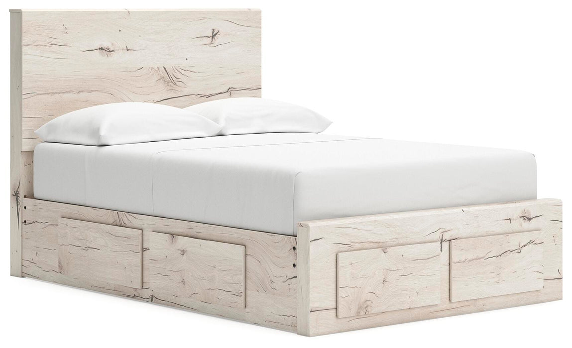 Lawroy Full Panel Storage Bed, Dresser, Mirror, Chest and Nightstand