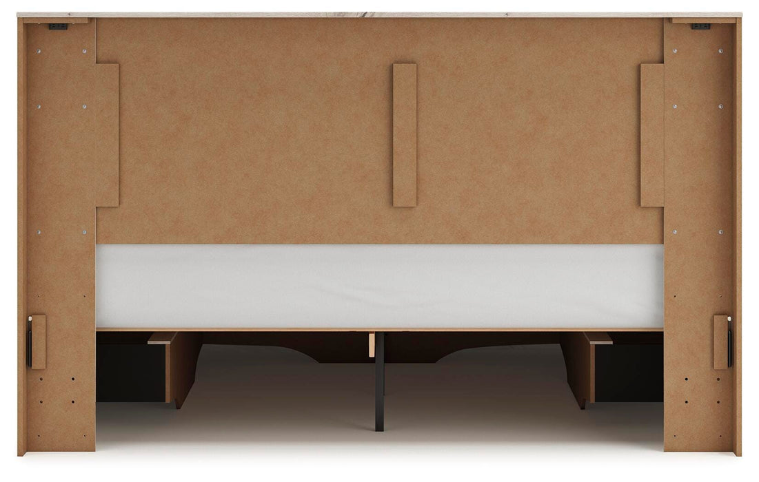 Lawroy King Panel Storage Bed, Dresser and Mirror