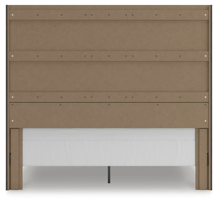 Fraluna King Panel Storage Bed, Dresser and Mirror