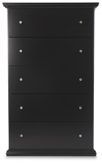 Maribel Twin Panel Bed, Dresser, Mirror, Chest and Nightstand