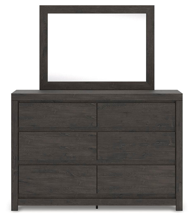 Fraluna King Panel Bed, Dresser, Mirror and Nightstand