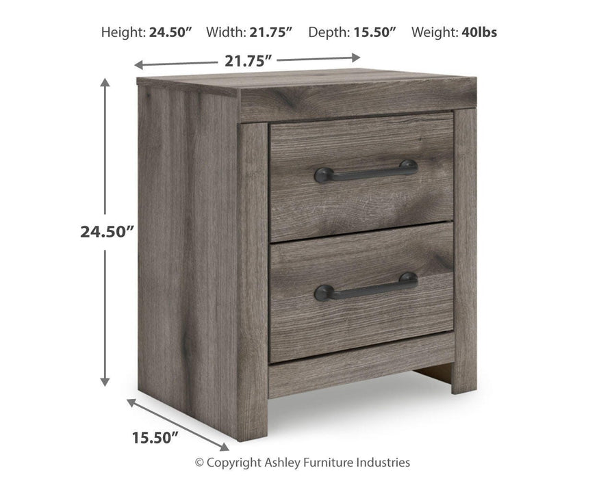 Graystorm Twin Panel Storage Bed, Dresser, Mirror, Chest and Nightstand